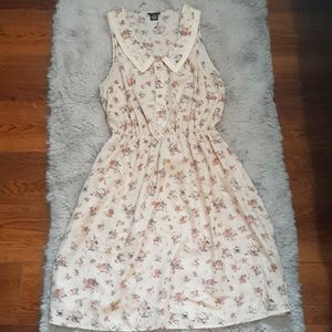 Cream colored floral dress
